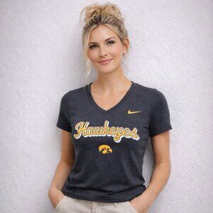 The Nike Tee - Women's Iowa Hawkeyes Fitted V-Neck Tee - Size M